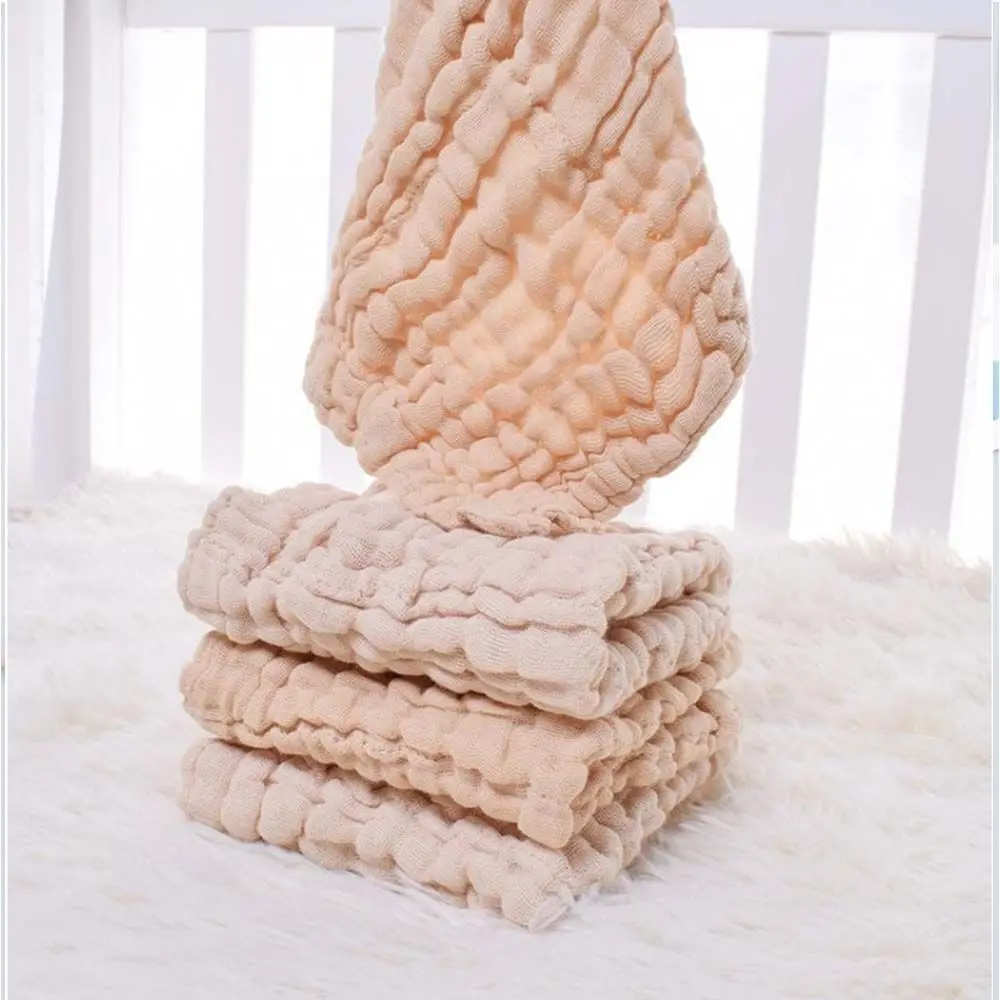 

1pc Gauze Baby Bath Towel Square Saliva Towel Baby Cotton Face Wash Soft Water Absorbent Feeding Towel-30