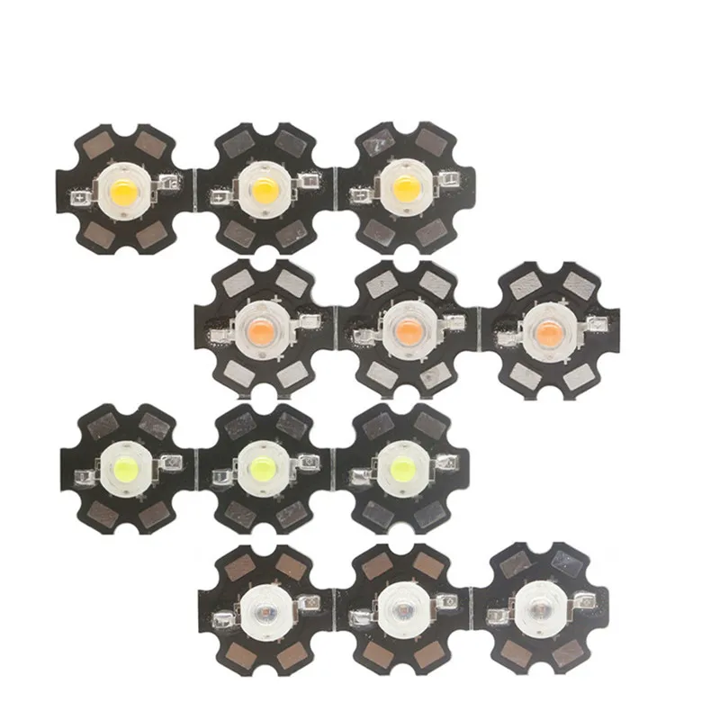 Светодиодный светодиодный чип высокой мощности 10 шт. 1 Вт 3 теплый