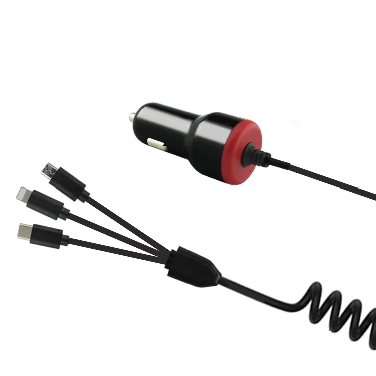 Автомобильное зарядное устройство 12V-24V быстрой зарядки Quick Charge 3.0 2.4A Универсальное двойное USB быстрой зарядки QC для Xiaomi Samsung S8 IPhone 6s 7 8 Plus 11 Планшет.