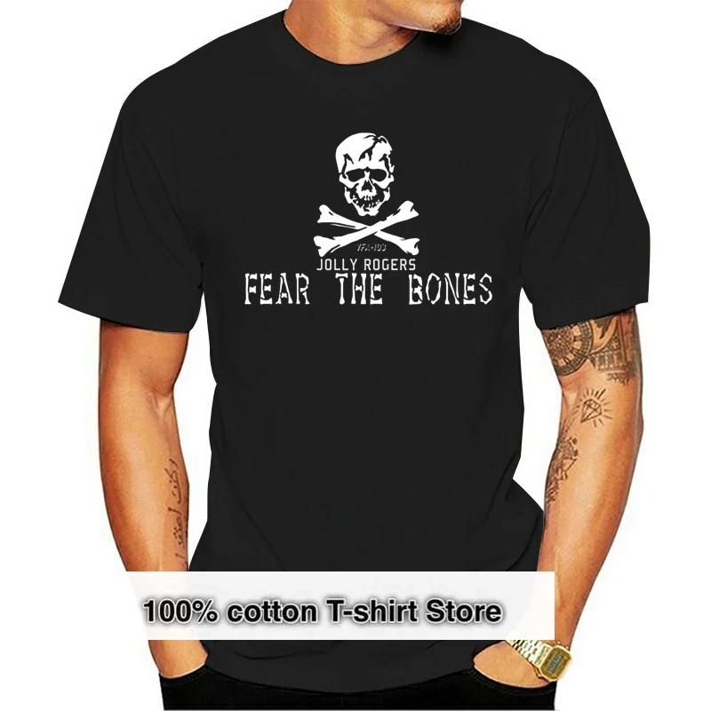 

Customized Fear The Bones Vfa103 Jolly Rogers Tshirt For Men Kawaii Mens T Shirts O Neck Male