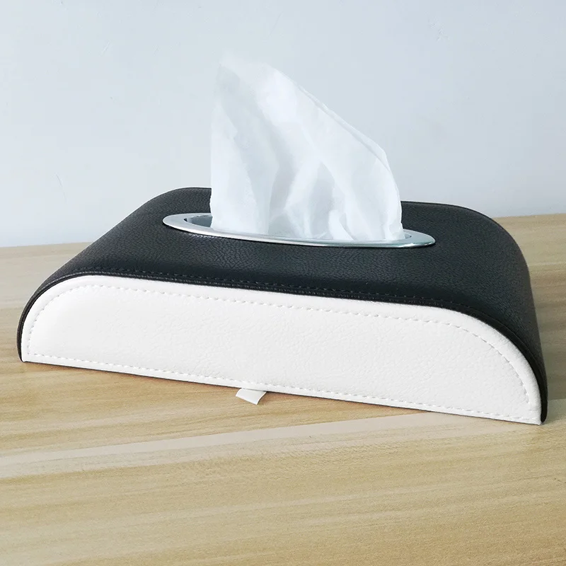 Тканевая коробка для автомобиля кожаный держатель салфеток от солнца бумажная