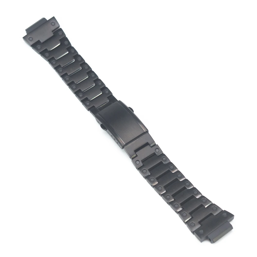 DW5600/5610 прохладный черный обновленный набор часов модификация ремешок для часов ободок/чехол ремешок из нержавеющей стали - Цвет ремешка: Cool Black Strap
