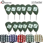 12 шт. Deluxe Водонепроницаемый кожа клюшки для гольфа Coversfor левой и правой рукой Универсальный Fit Основные железные клюшки для гольфа