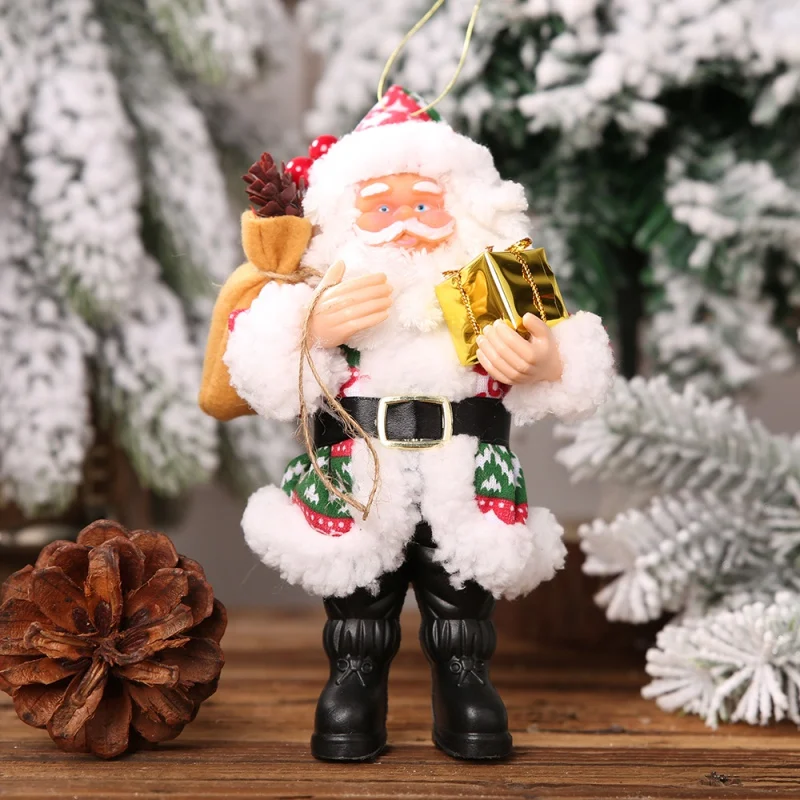 Resin Santa Claus Doll Holiday Figurine Collection Christmas Ornament Gift Table Decoration Decorations For Home | Дом и сад