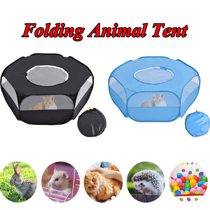 

Practical Exercise Outdoor Small Pet Fence Fashion Solid Color Indoor Folding Games Crawling Animals Tent Durable Convenient