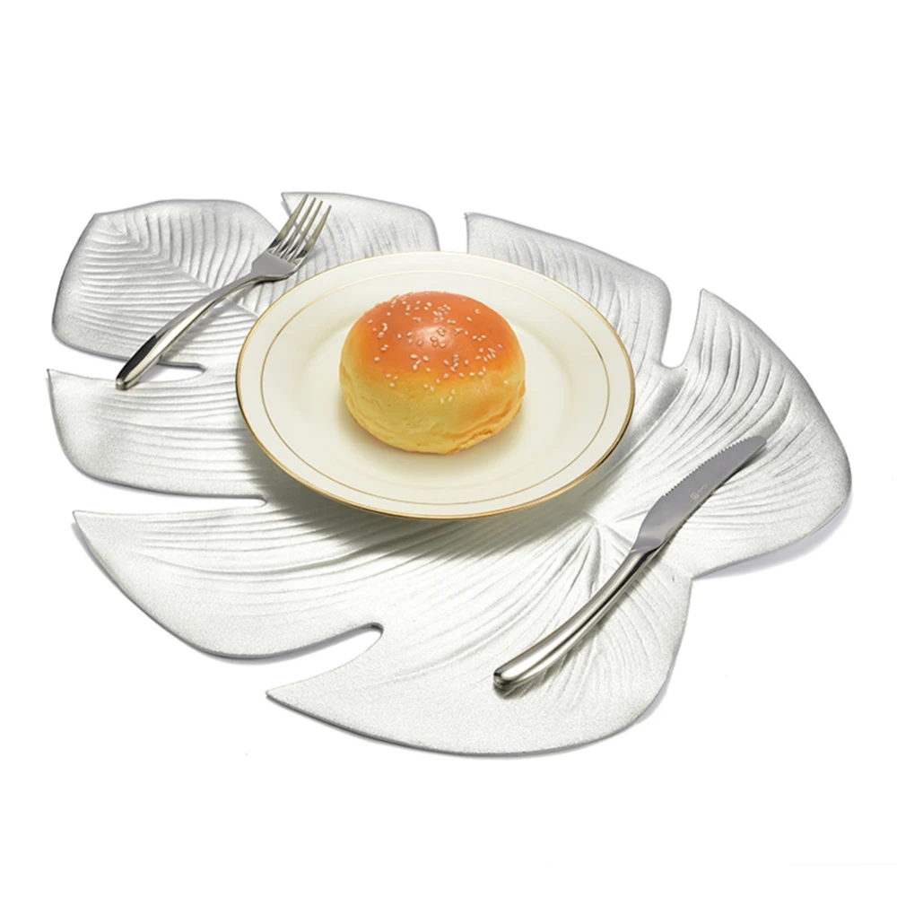 Коврик для кухонного стола Рождественская имитация растения Пальма золотой лист