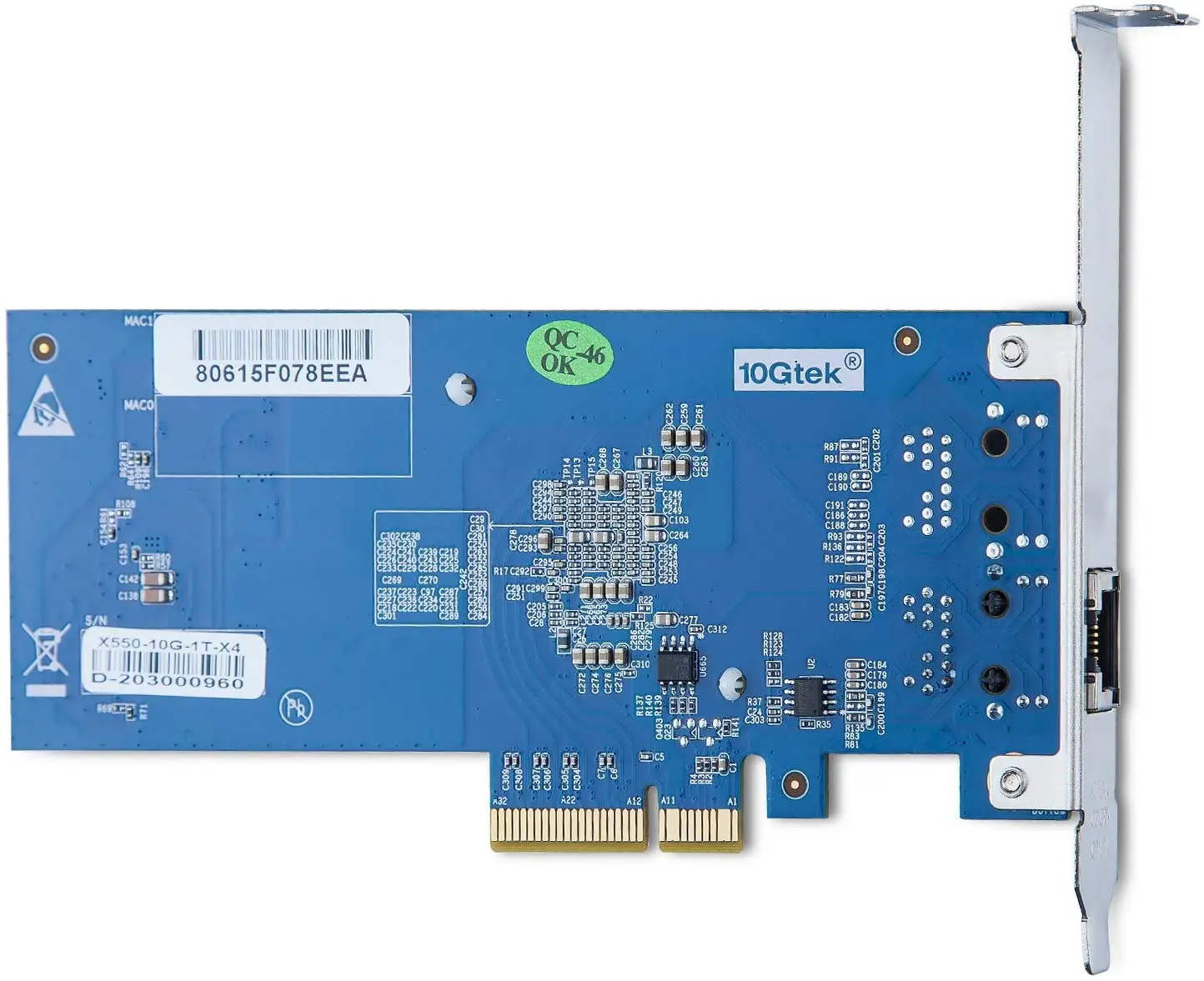 Günstig 10Gb PCI-E NIC Netzwerk Karte, PCI Express Ethernet LAN Adapter Unterstützung Windows Server/Linux/ESX, Vergleichen Zu Intel X550-T1