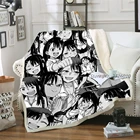 Бархатное плюшевое одеяло для девочек, покрывало с 3D рисунком аниме Nagatoro, покрывало для путешествий