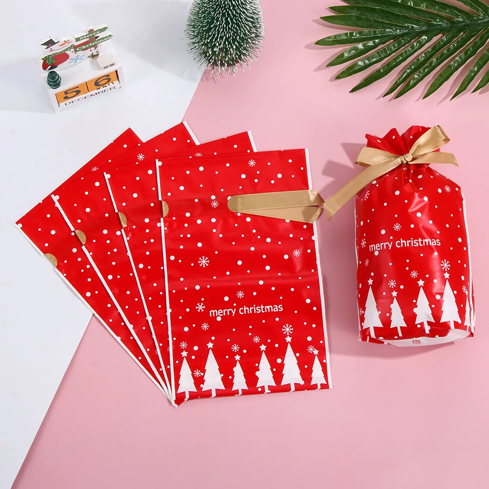 5 шт. Рождественский Подарочный мешок печенье конфеты снежинка/Санта-Клаус