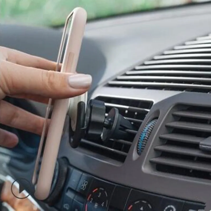 Автомобильный держатель для телефона Air Outlet 360 градусов вращение Портативный Легкий поперечный зажим подушка безопасности кронштейн поп-подставка гнездо