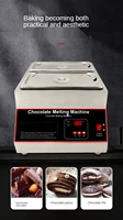 digital display air heating chocolate melting machine two grid chocolate warmer melter chocolate furnace melt cheese warm milk