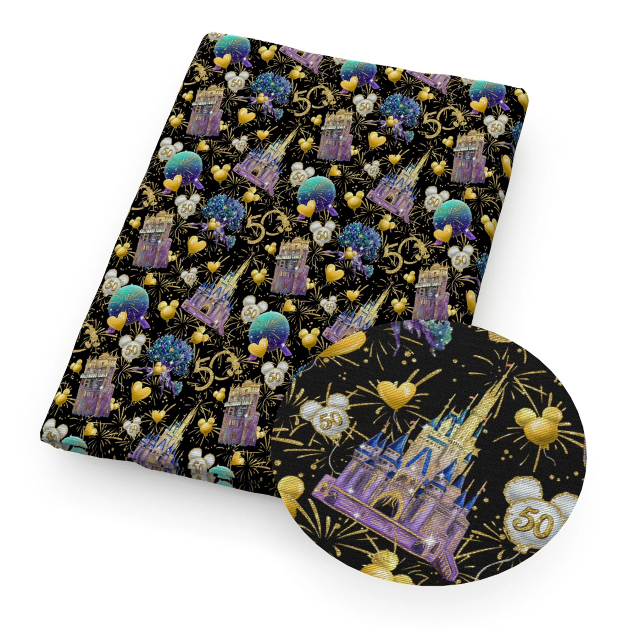 Мультяшные животные ручная работа полиэстер хлопок/4 способа стрейчевая ткань