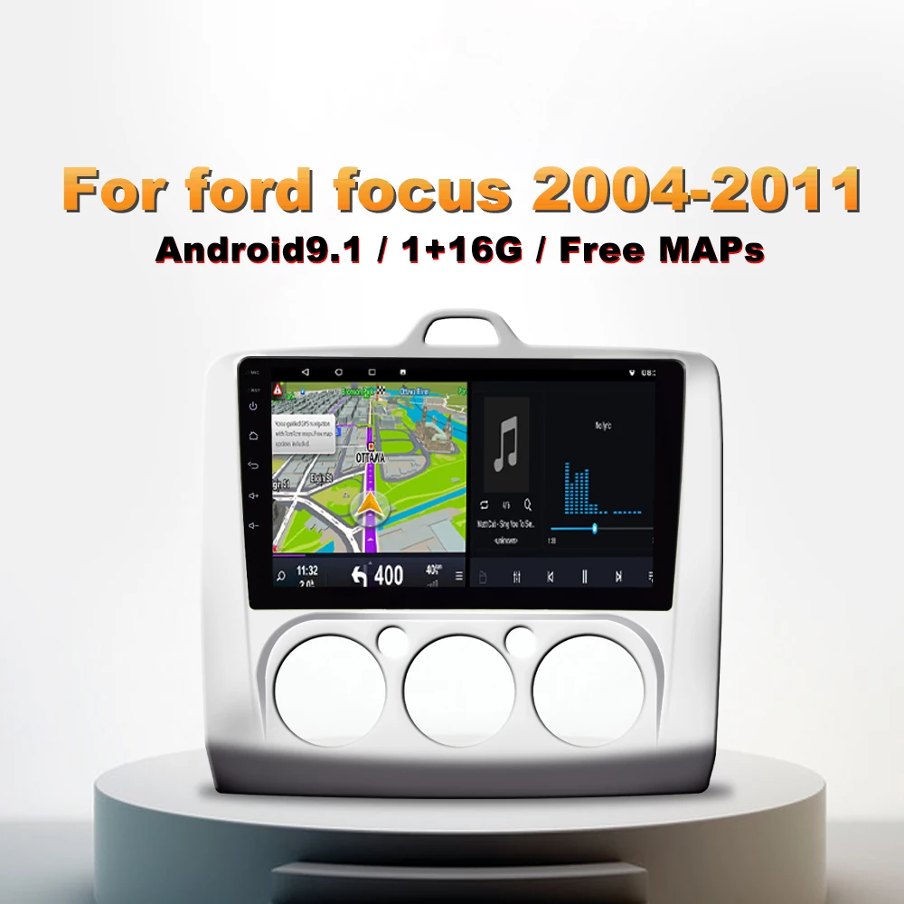 Автомагнитола AMPrim 9 дюймов Android 0 2.5D Dvd плеер для ford focus 2004 2011 GPS навигация 2Din