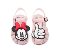 2021 new disney jelly mickey minnie boys and girls shoes non slip breathable childrens sandals transparent melissa infantil