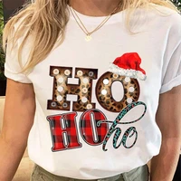 women clothes plaid cute lovely trend christmas holiday fashion print cartoon tops tee tshirt ladies female graphic t shirt