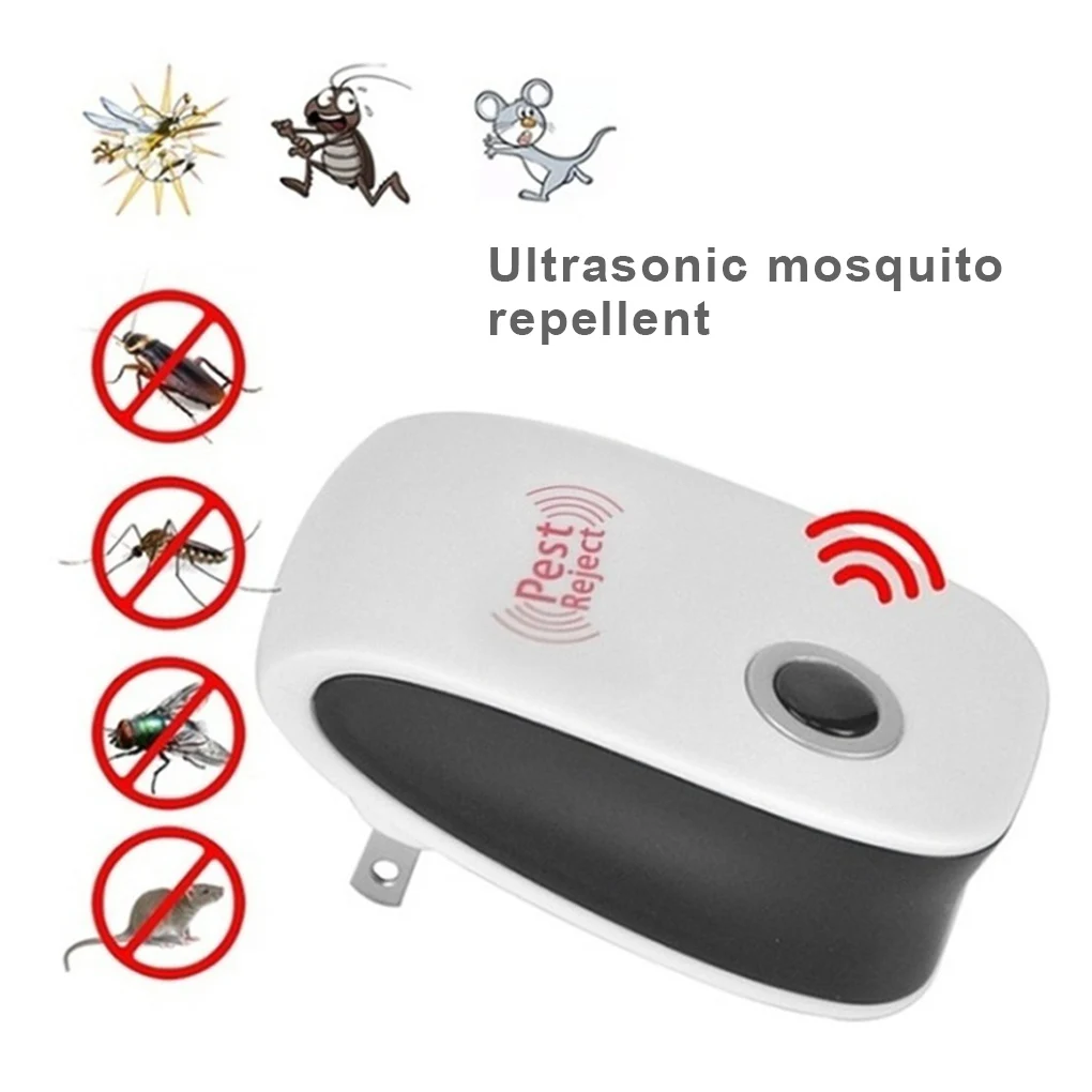 

EU/US Plug Electronic Mosquito Repellent Indoor Cockroach Mosquito Insect Killer Rodent Contro Ultrasonic Pest Repeller