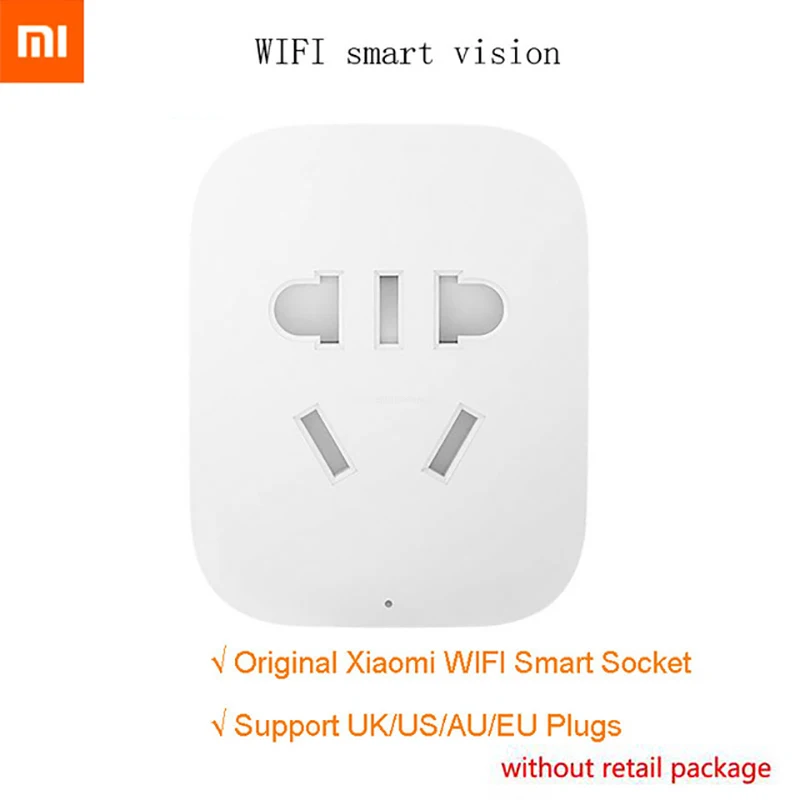 Xiaomi MIJIA-enchufe de enchufe WIFI inalÃ¡mbrico inteligente, interruptor de sincronizaciÃ³n con Control...
