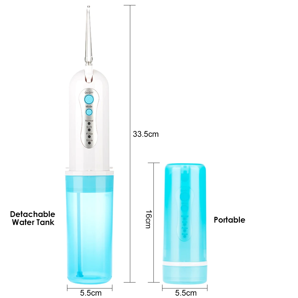 4 режима Ирригатор для полости рта USB Перезаряжаемые воды нить переносная зубная