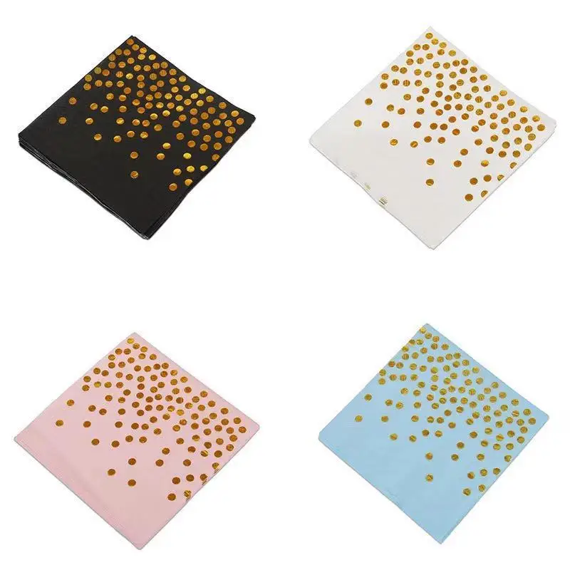 Столовая посуда на день рождения одноразовая бумага синяя розовая черная