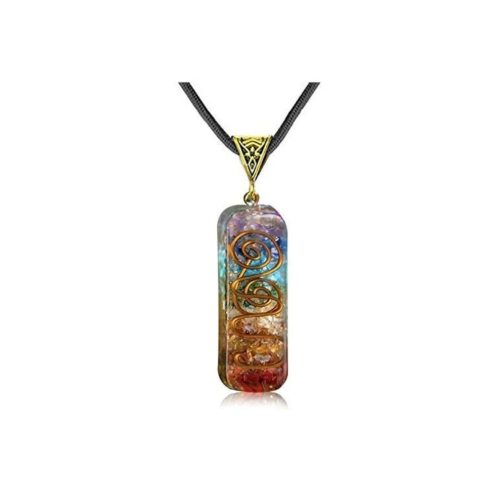 Подвеска с кристаллом и полудрагоценным камнем для медитации ожерелье чакры |