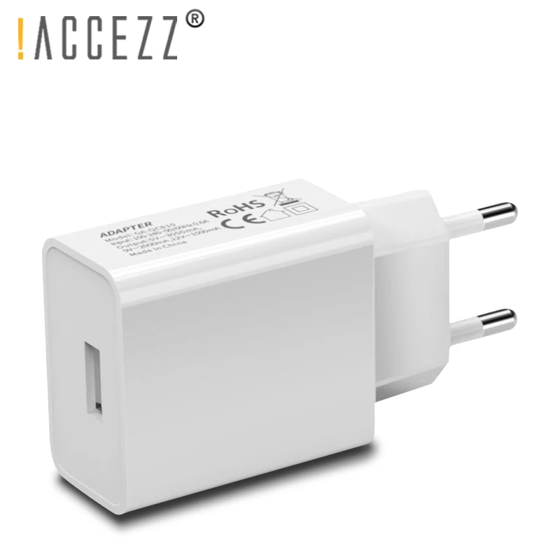 

!ACCEZZ USB Charger 5V 3A Quick Charge 3.0 Travel Wall Fast Charging QC3.0 EU Plug Universal For iPhone XS Samsung Huawei Xiaomi