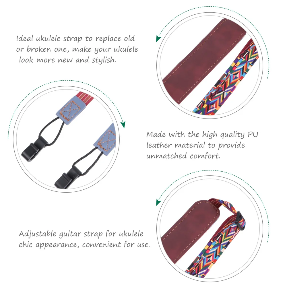 

Double J Hook Drill Ukulele Strap Instrument Accessory Ukulele Shoulder Belt