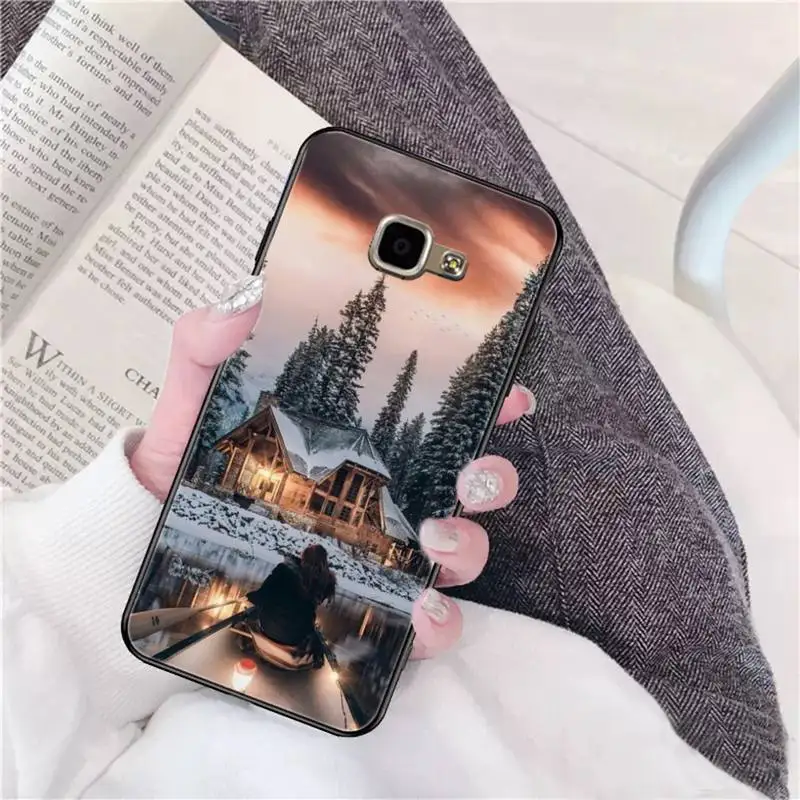 Yinuoda Landscape Winter Light Snow Phone Case for Samsung A51 01 50 71 21S 70 31 40 30 10 20 S E 11 91 A7 A8 2018