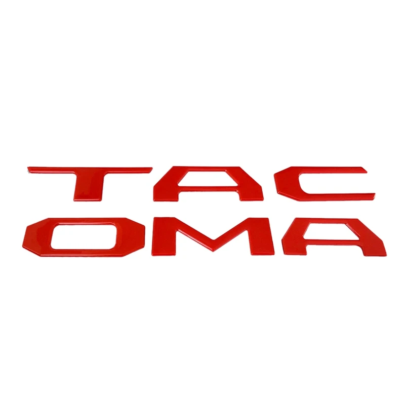 

3d-эмблема для задней двери Toyota Tacoma 2014-2019 гг., блестящая красная
