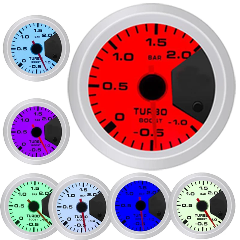 Автомобильный датчик турбонаддува с дымовой линзой 2 дюйма 52 мм ( 1 ~ бар)