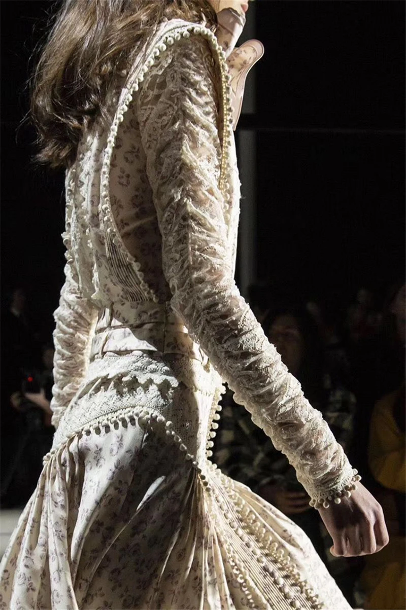 COLOREE Runway дизайнерское осенне-зимнее женское асимметричное платье винтажное Цветочное платье средней длины в стиле пэчворк вечерние платья для отдыха