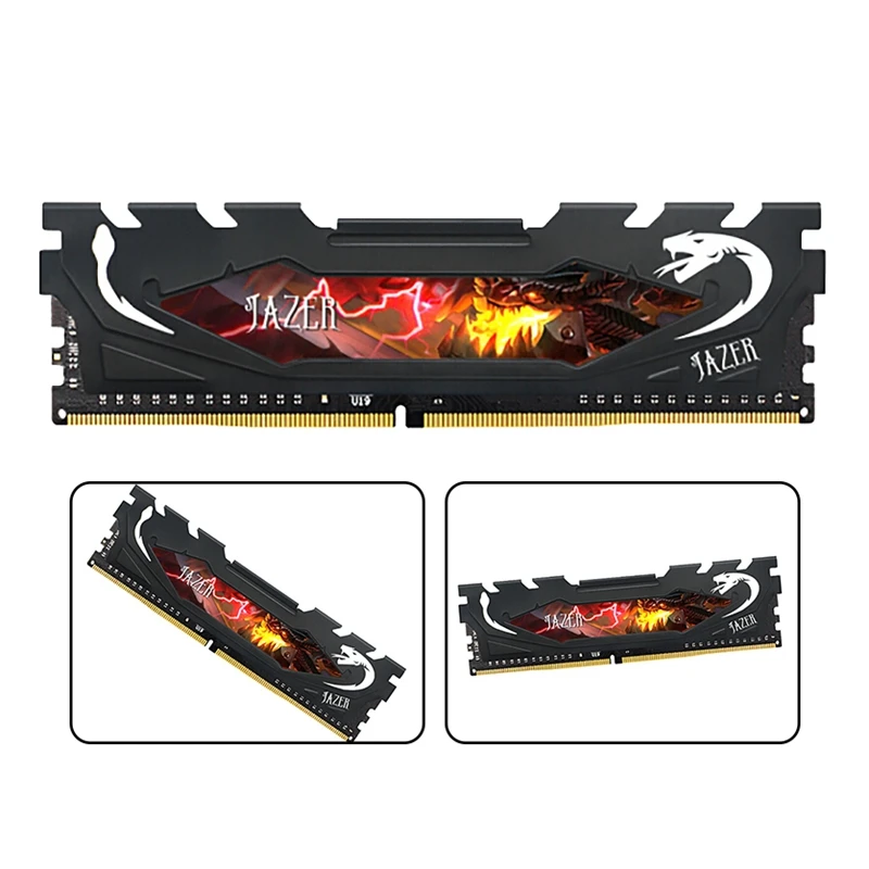 JAZER оперативная Память DDR4 RAM память для настольного компьютера игровая полоса