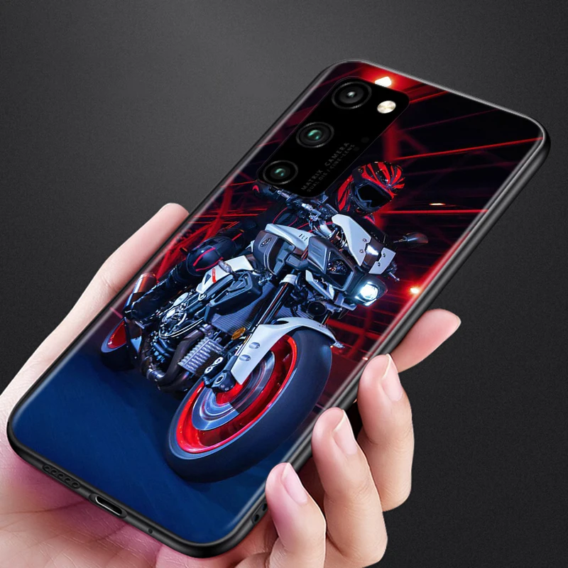 

Fashion Motorcycle Man Silicone Cover For Huawei Honor 8S 8C 8X 8A 8 7S 7A 7C 7 Pro Prime RU MAX 2020 2019 Black Phone Case