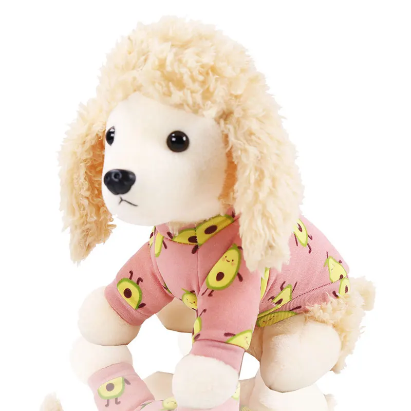 Autumn Winter Print Cute Pet Dog Clothes Plush Sweatshirt Coat Puppy Pullover Shirt Cat Supplies High Quality | Дом и сад