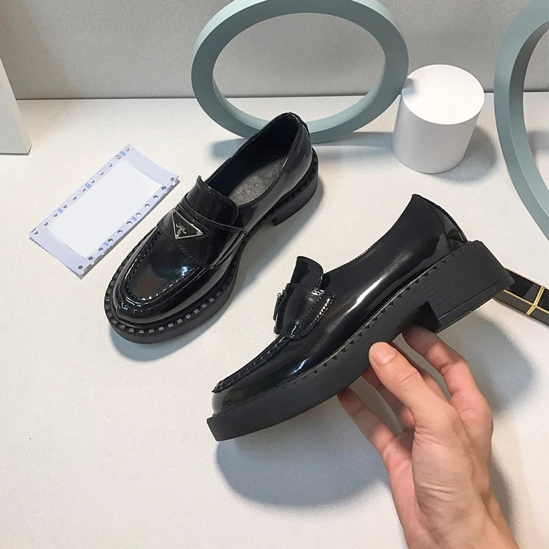 

Black Platform Shoes Women's Loafers 2021 Spring Pumps Women's Spring Footwear Designer Heels Woman Sneakers Party Shoes Ladies