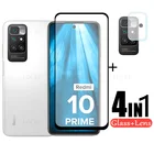 Стекло с полным покрытием для Xiaomi Redmi 10 Prime, закаленное стекло для Redmi 10 Prime, пленка для объектива камеры для Redmi 10 Prime, Redmi 10