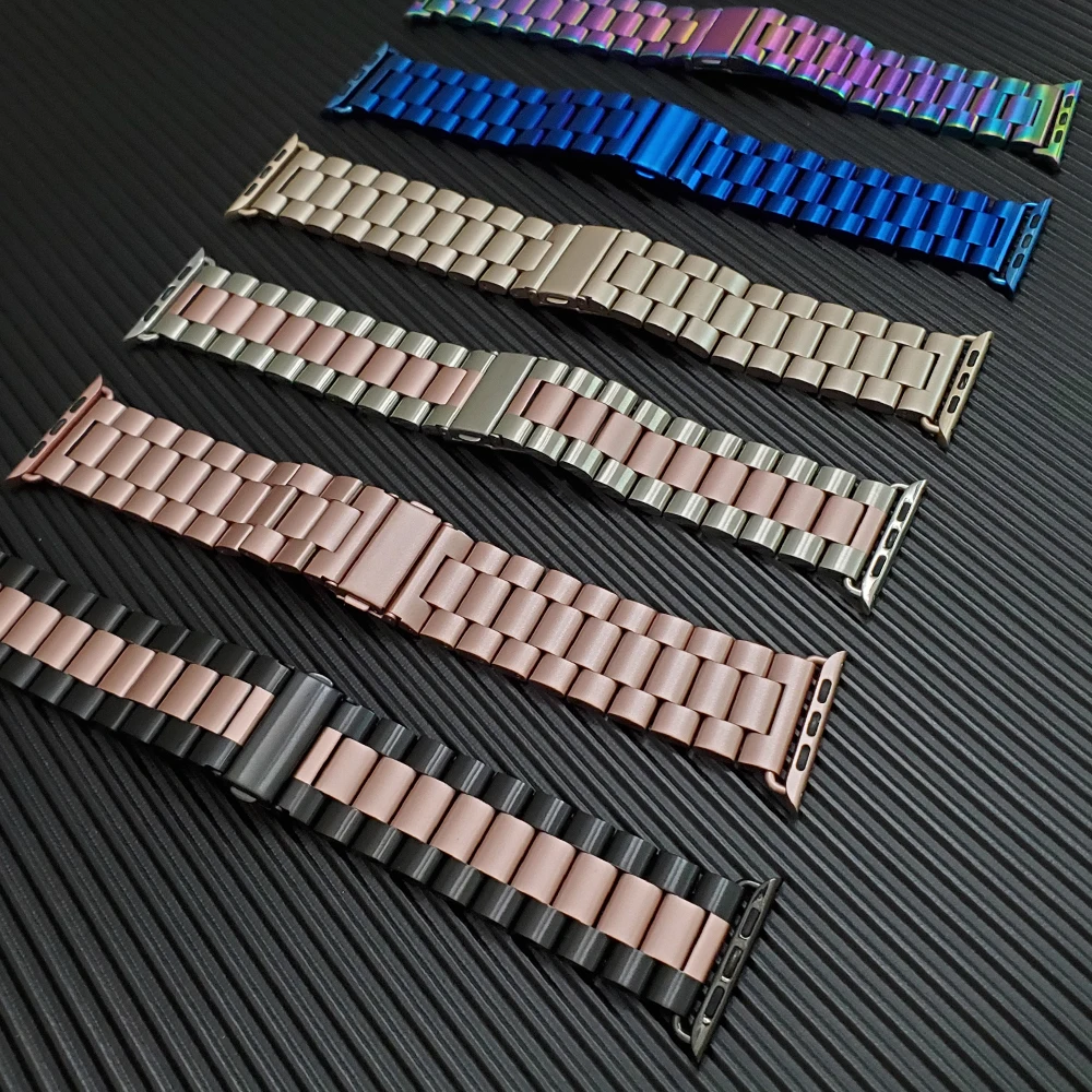 Классический металлический ремешок из нержавеющей стали для Apple Watch 5 44 мм 40 мм 38 мм 42 мм соединяющий ремешок браслета для IWatch Series 1 2 3 4