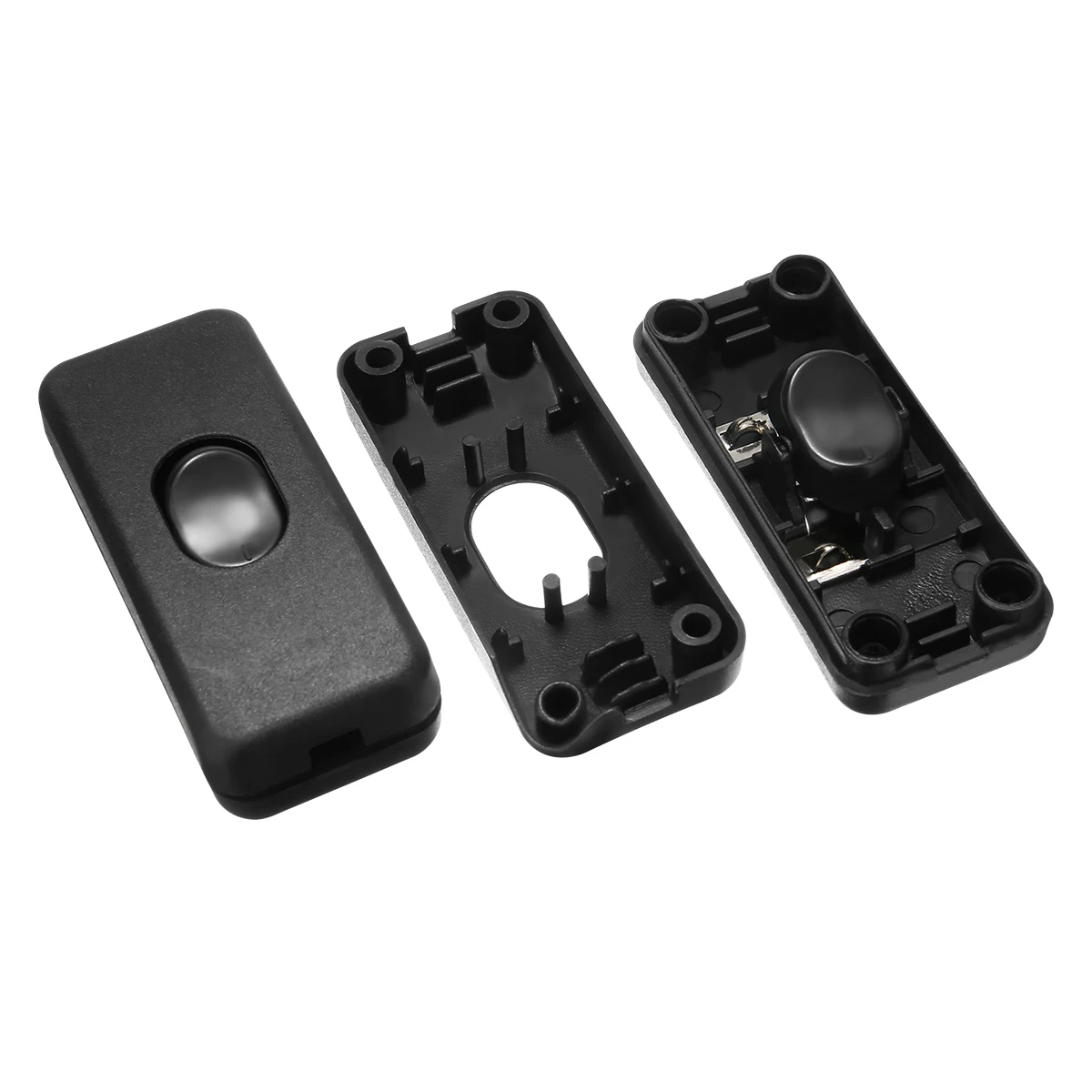 5 шт. универсальные черные встроенные переключатели ВКЛ./ВЫКЛ. 110-250 В