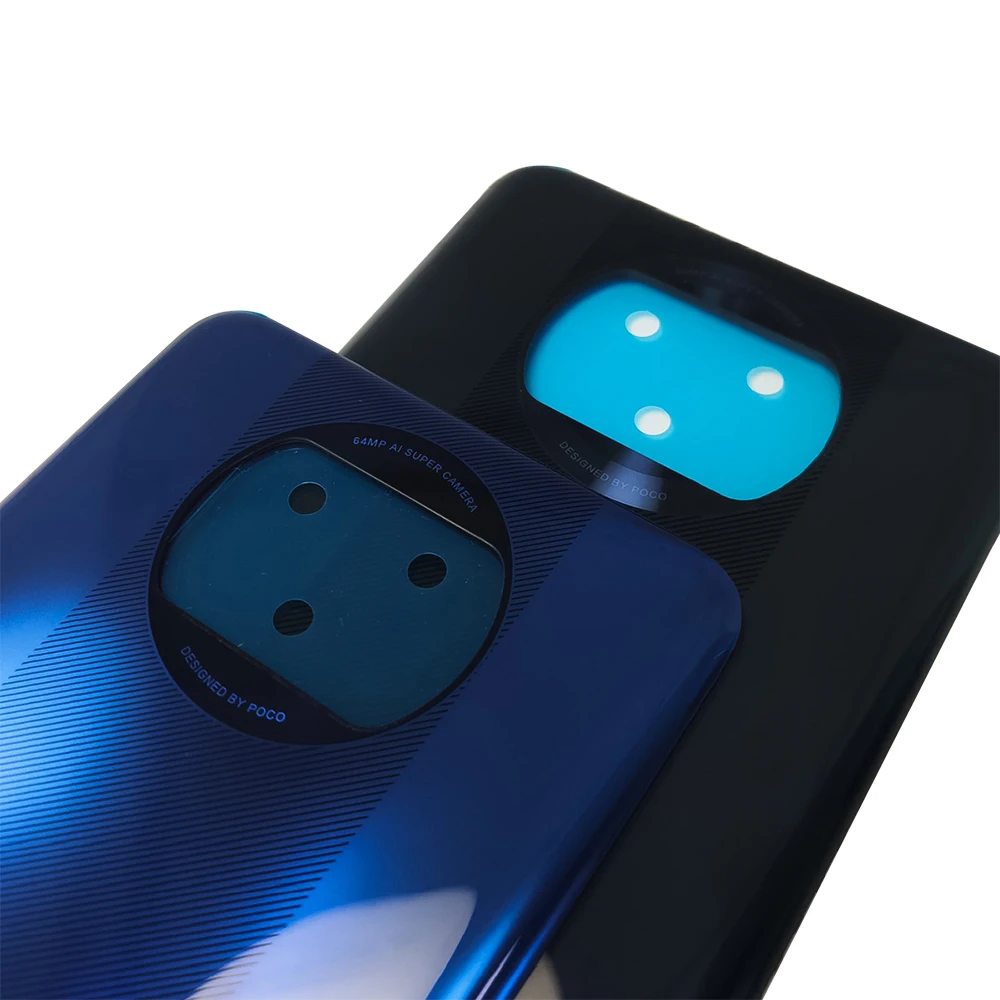 original for xiaomi poco x3 battery cover for xiaomi poco x 3 rear battery cover housing back case replacement parts free global shipping