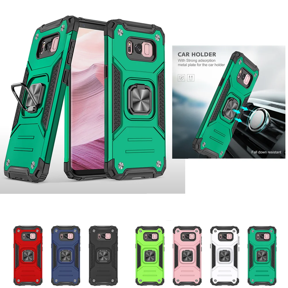 Чехол для Samsung S8 противоударный с кольцом-магнитом | Мобильные телефоны и