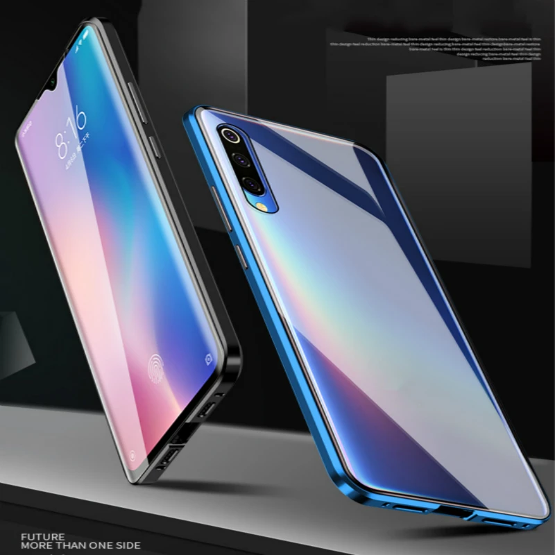 Металлический магнитный чехол Mzxtby для Vivo Oppo Realme X A9 F11 X23 X27 IQOO Reno двухсторонний