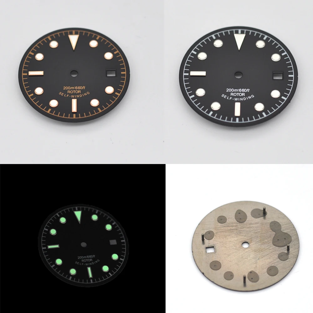 Детали для часов 30 4 мм светящийся циферблат розовое золото отметки унитаза ETA 2836