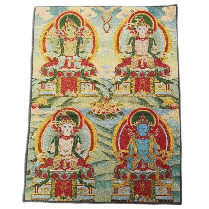 

Collect Nepalese Thangka figures embroidered painting silk