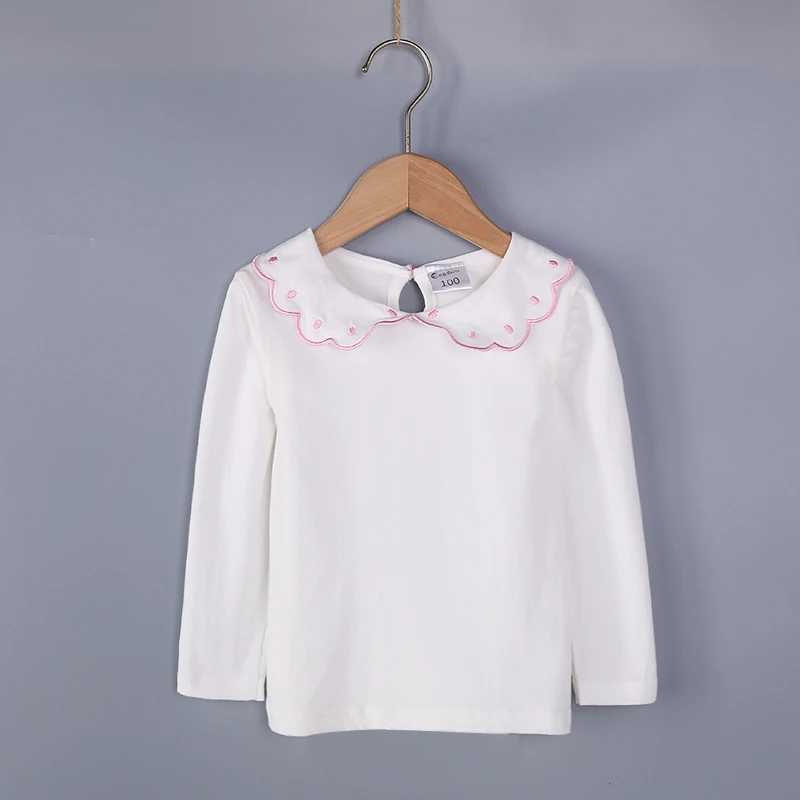 baby girls clothes spring t-shirts long-sleeve lovely princess tshirt cotton o-neck female children clothing top tees