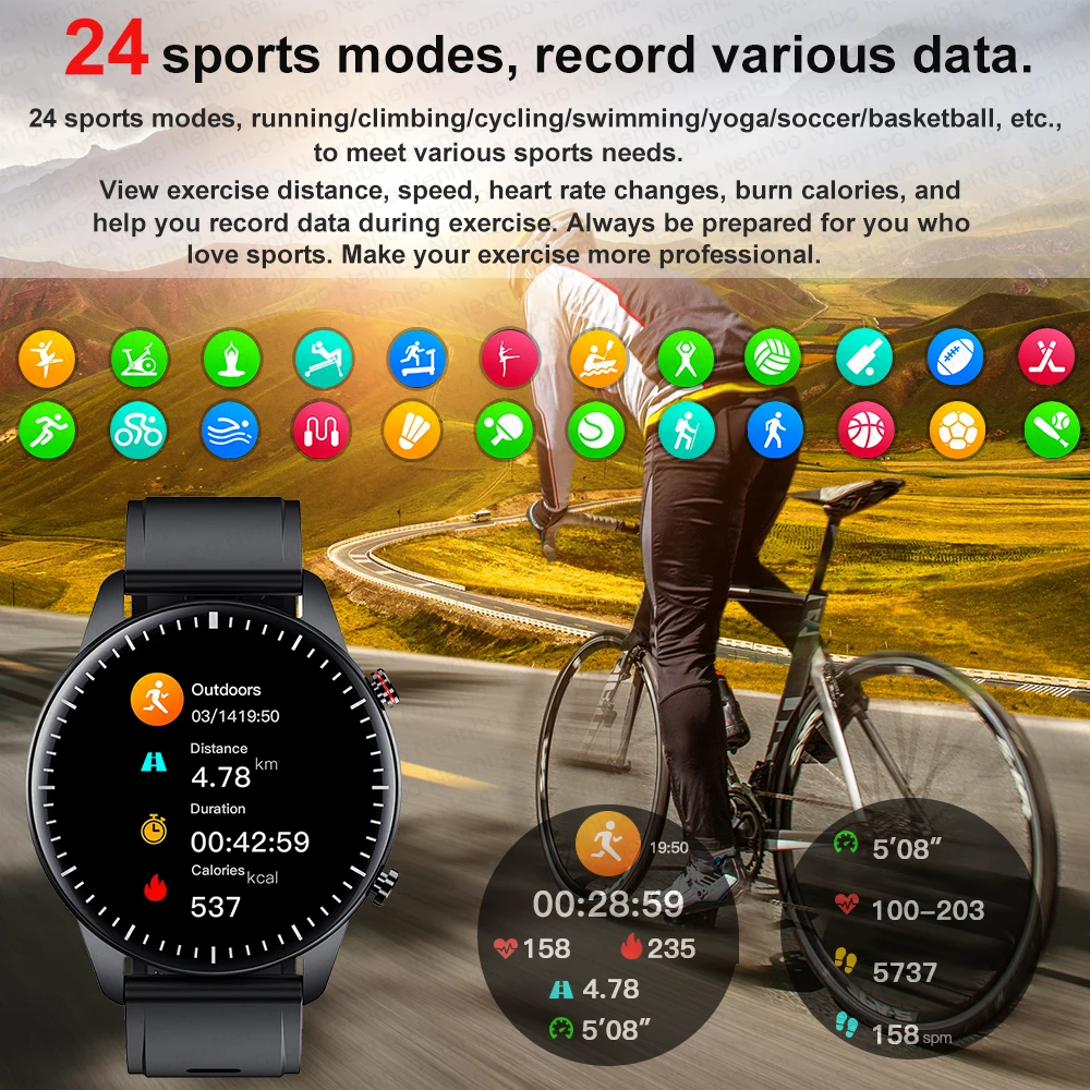 2021 new smart watch bluetooth call smartwatch fitness watch support music download 1gb mp3 player clock for android ios phone free global shipping