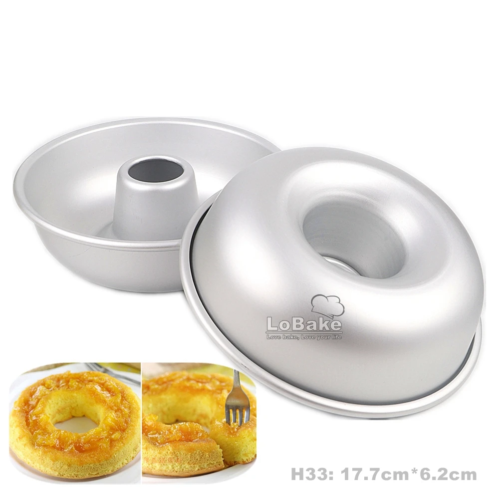 

2pcs 17.7cm Angel round hollow aluminium mousse cake baking bread cheese toast pudding jelly mould for DIY bakeware tools H33