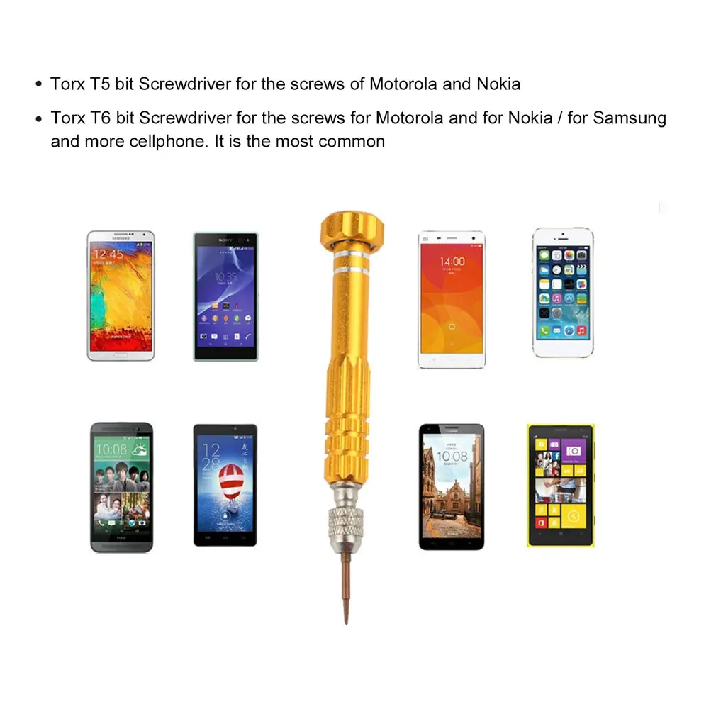 

5 in 1 Pentalobe Screwdriver Set For iphone 5/5S/5C 4/4S for Samsung for Nokia
