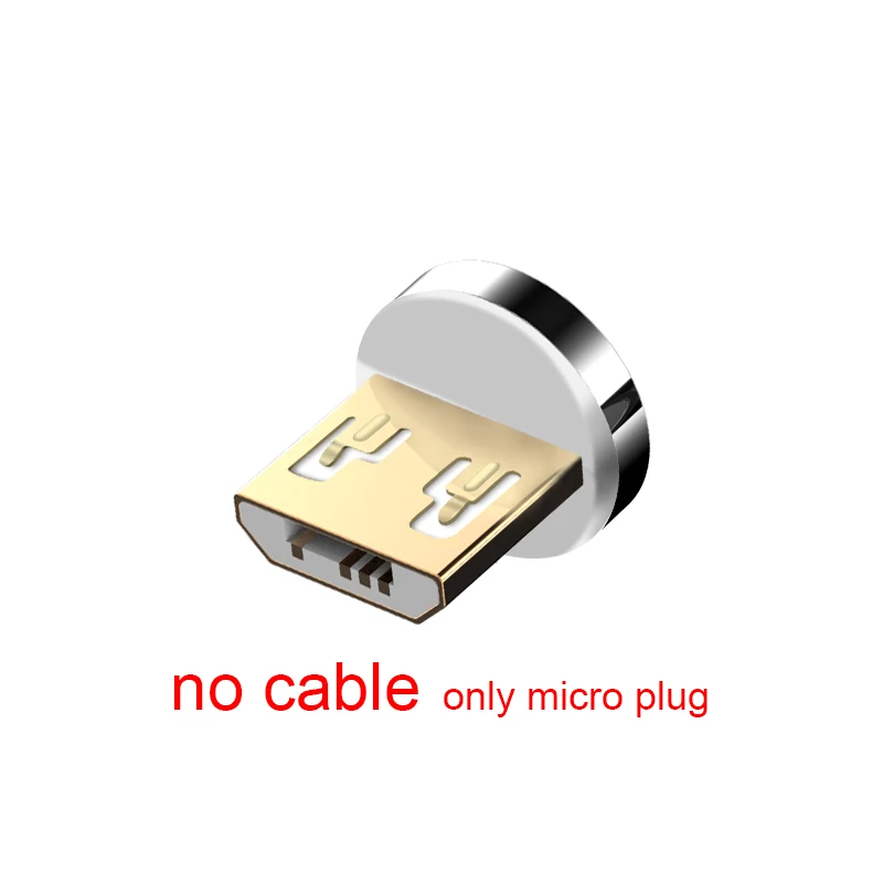 Only Micro USB Plug ROCK 5A Магнитный кабель Micro usb type C адаптер Шнур 90 градусов локоть быстрое зарядное устройство светильник ing светодиодный светильник для передачи данных для iPhone samsung - Цвет: Only Micro USB Plug