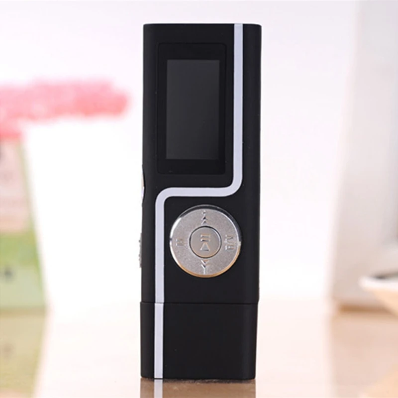 Top Mp3 Music Player 16Gb Recording Function With Fm Two Headphone Jack U Disk Mini Walkman Black Plastic | Электроника