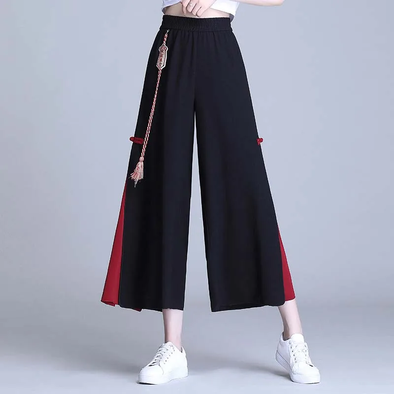 

Women Black Japanese Style Harem Pants 2021 Streetwear High Waist Harajuku Sweatpants Hip Hop Casual Dragon Embroidery Trousers