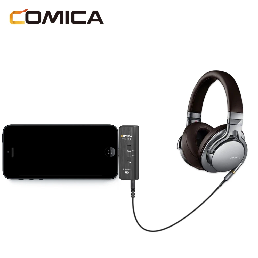 Цифровой беспроводной микрофон COMICA BoomX D MI 2 4G для iPhone передатчик и приемник
